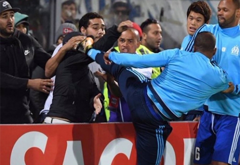 P.Evra entered into the history of the Europa League: hit the fan on the head (VIDEO)