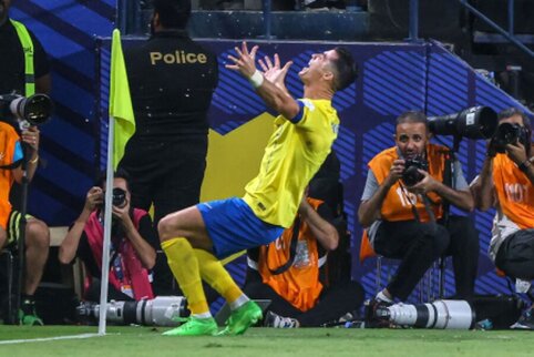 C. Ronaldo expressed great frustration after losing the Saudi Arabian Super Cup.