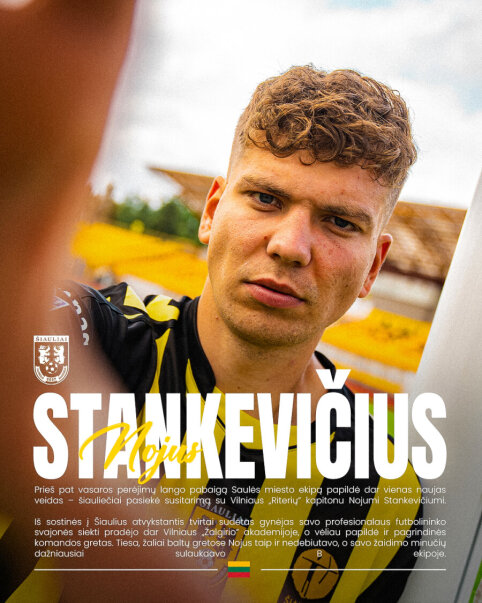 N. Stankevičius moves from Vilnius 'Riteriai' to Šiauliai