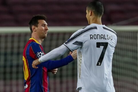 L. Messi surpassed C. Ronaldo in a significant goal statistic.