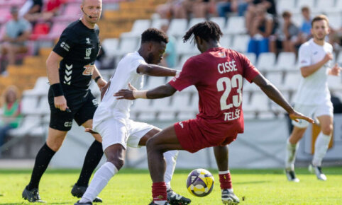 Džiugas unexpectedly defeated Sūduva in a high-scoring away match.