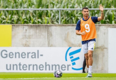 In the match against the French team, C. Ronaldo showcased impressive skills.