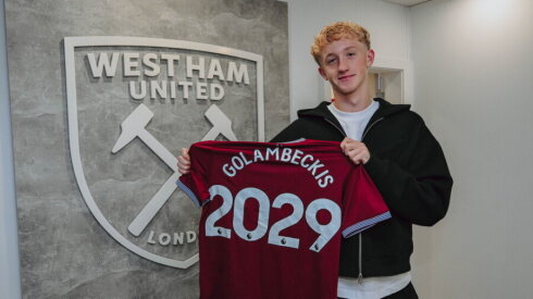 Lithuanian-born defender signed a new contract with West Ham.