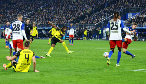 Dortmund's Borussia clinched victory against Hamburger during added time.