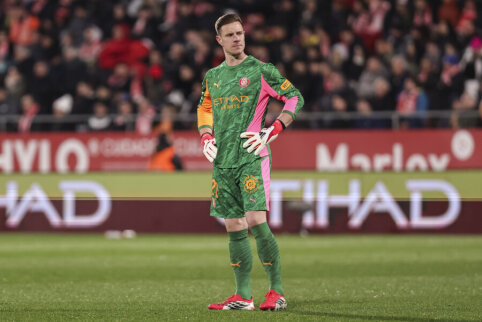 Debuting M. Ter Stegen contributed to the draw for the Girona club.
