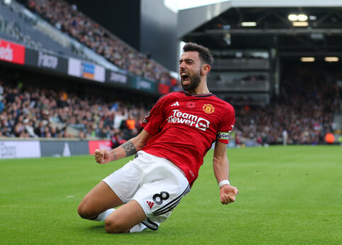 B. Fernandes is delighted with a record achievement at the 'Man Utd' club.