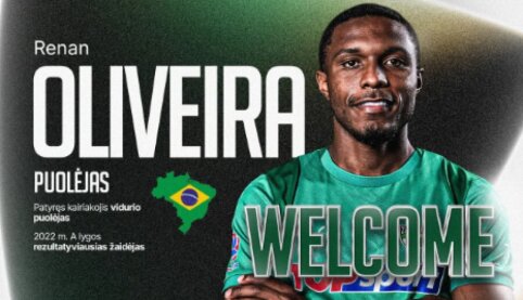 A rookie joins Kauno Žalgiris: R. Oliveira arrives after playing in Vilnius.