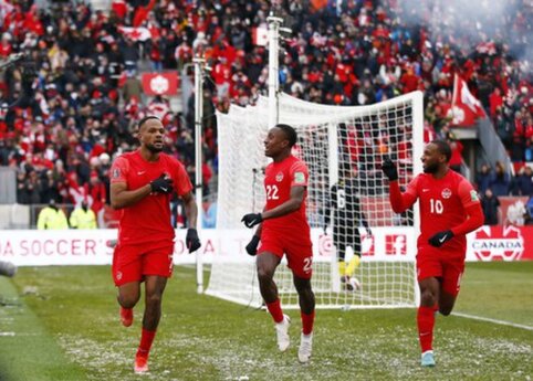 Empty seats in the stands during the Canada match
