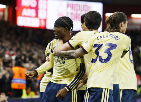 Arsenal struggled against Nottingham