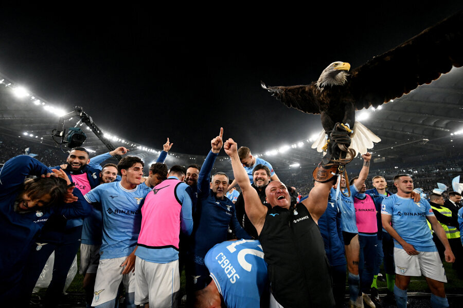 Lazio defeated Empoli in the battle for a place in the Champions League.