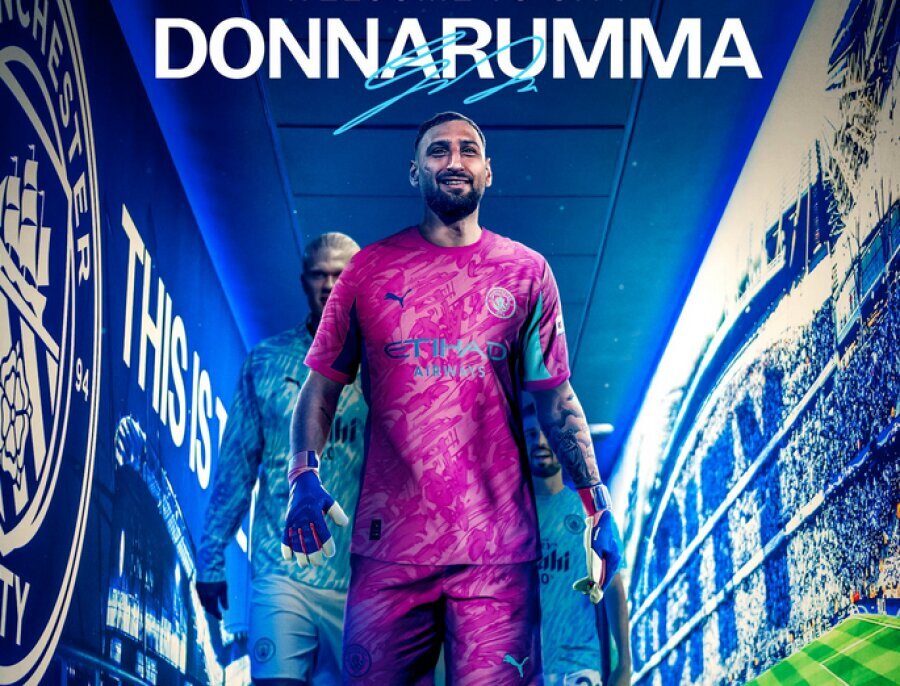 Official: G. Donnarumma will guard the goal for Man City