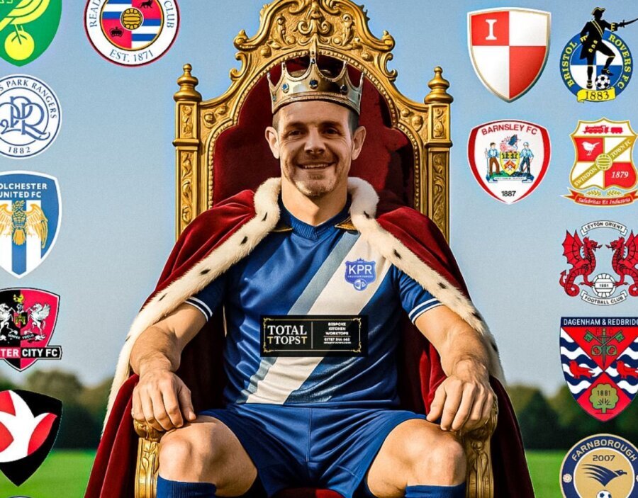 Incredible: The striker scored goals in all English leagues