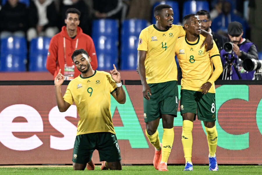 The South African national team achieved victory against Angola.