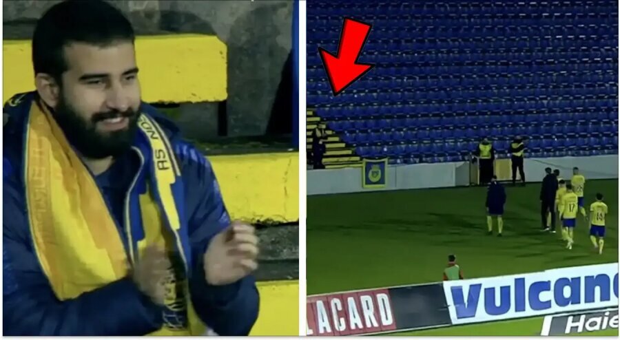 What loyalty: A fan of the Portuguese team traveled a thousand kilometers alone.