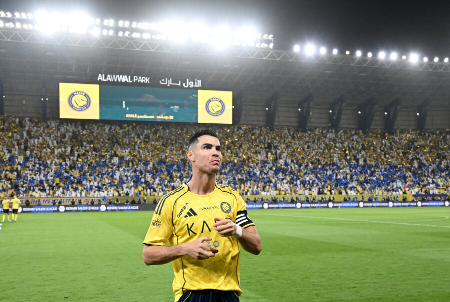 C. Ronaldo, who scored a goal, moved closer to the Saudi Arabian league title.