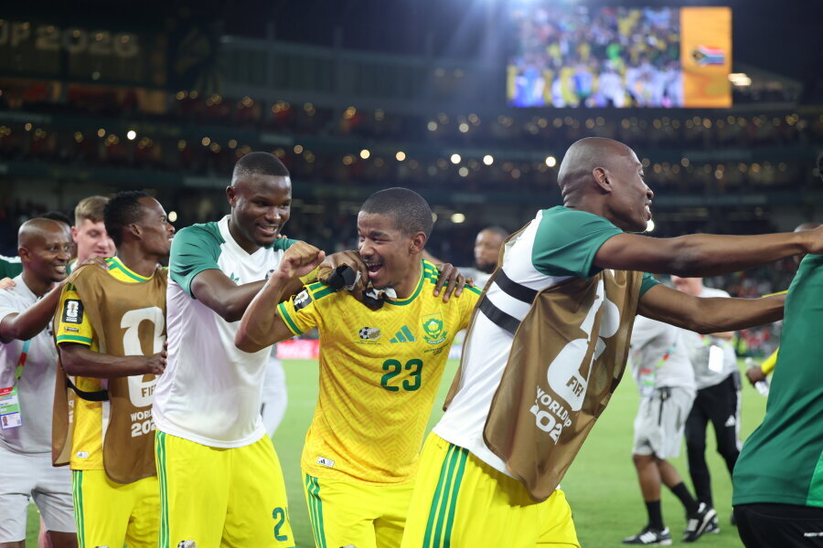 South Africa will play in the World Cup knockout stage for the first time.