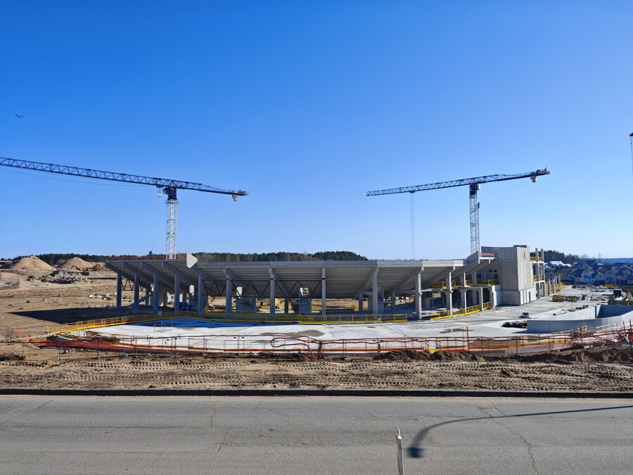 Construction of the National Stadium has reached a historic milestone