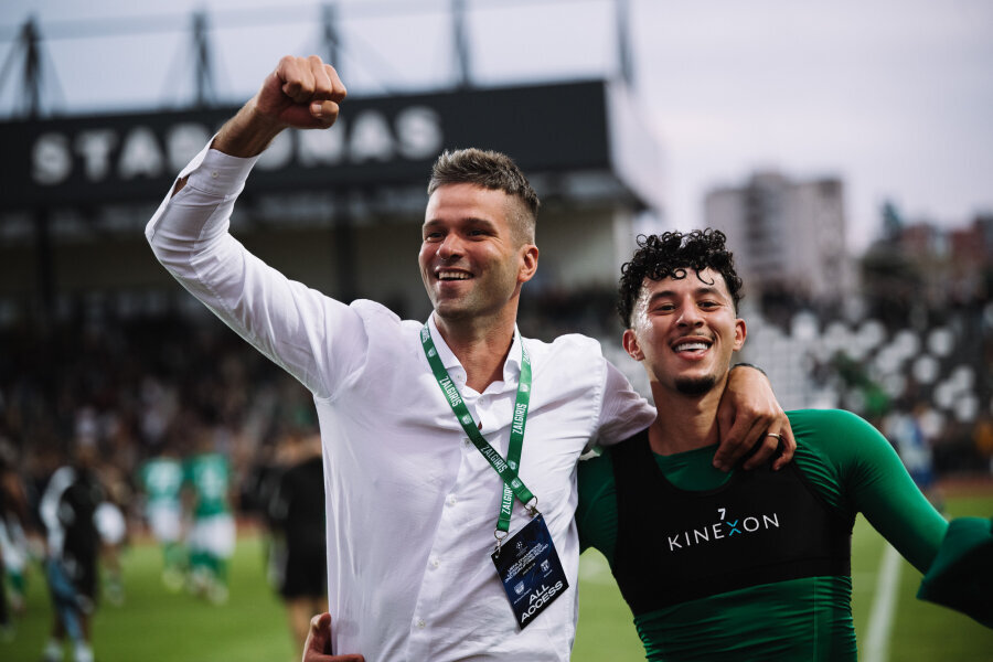 Kaunas Žalgiris would face a challenge from a Turkish or Czech club in the Europa League.